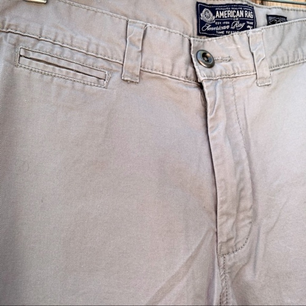 American Rag Grey Cotton Slim Straight Pants | 32 - Picture 2 of 6